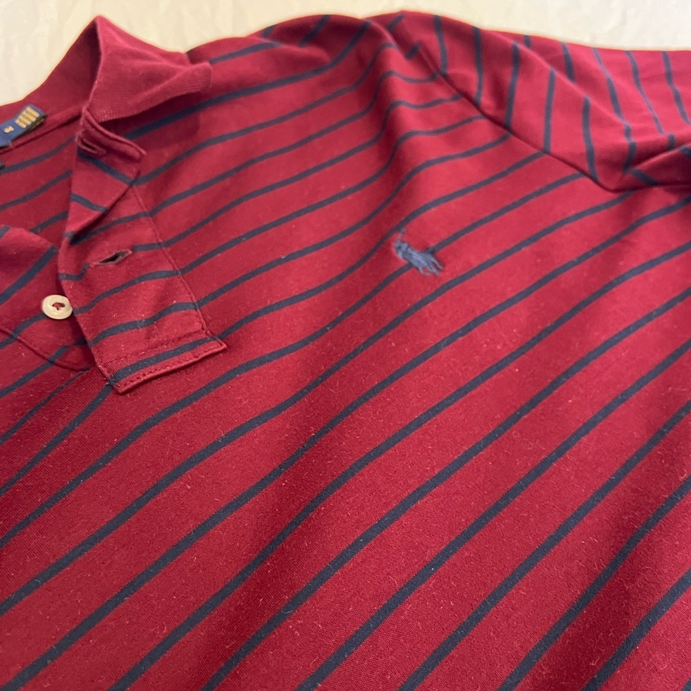 Ralph Lauren Men's Polo Pima soft touch- Burgundy and Navy